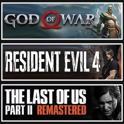  God Of War +Resident Evil 4 +The Last Of Us 2